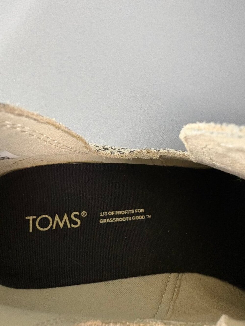 TOMS Kallie Macadamia Mini Cheetah Suede Wedge Booties Size 9 - Picture 7 of 9